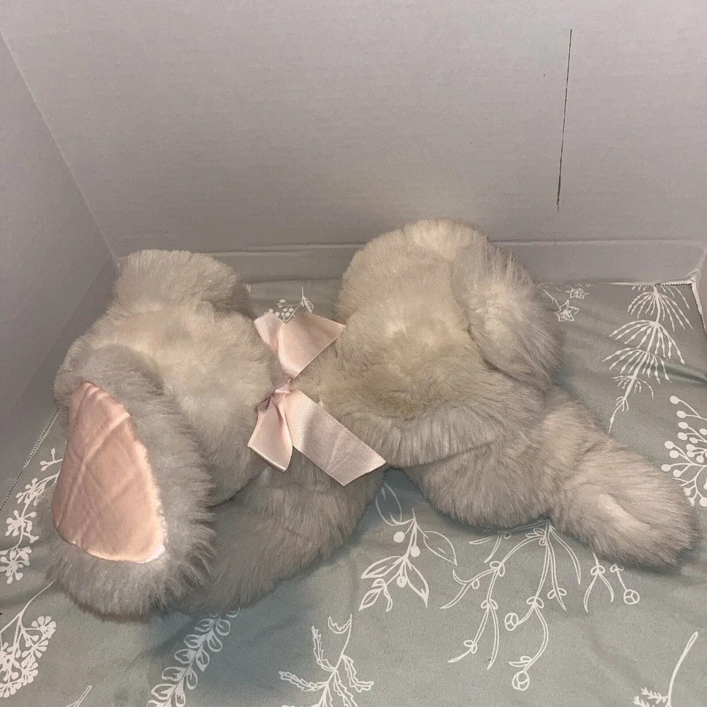Pink cream Bunny Rabbit Animal beanbag Plush 12
